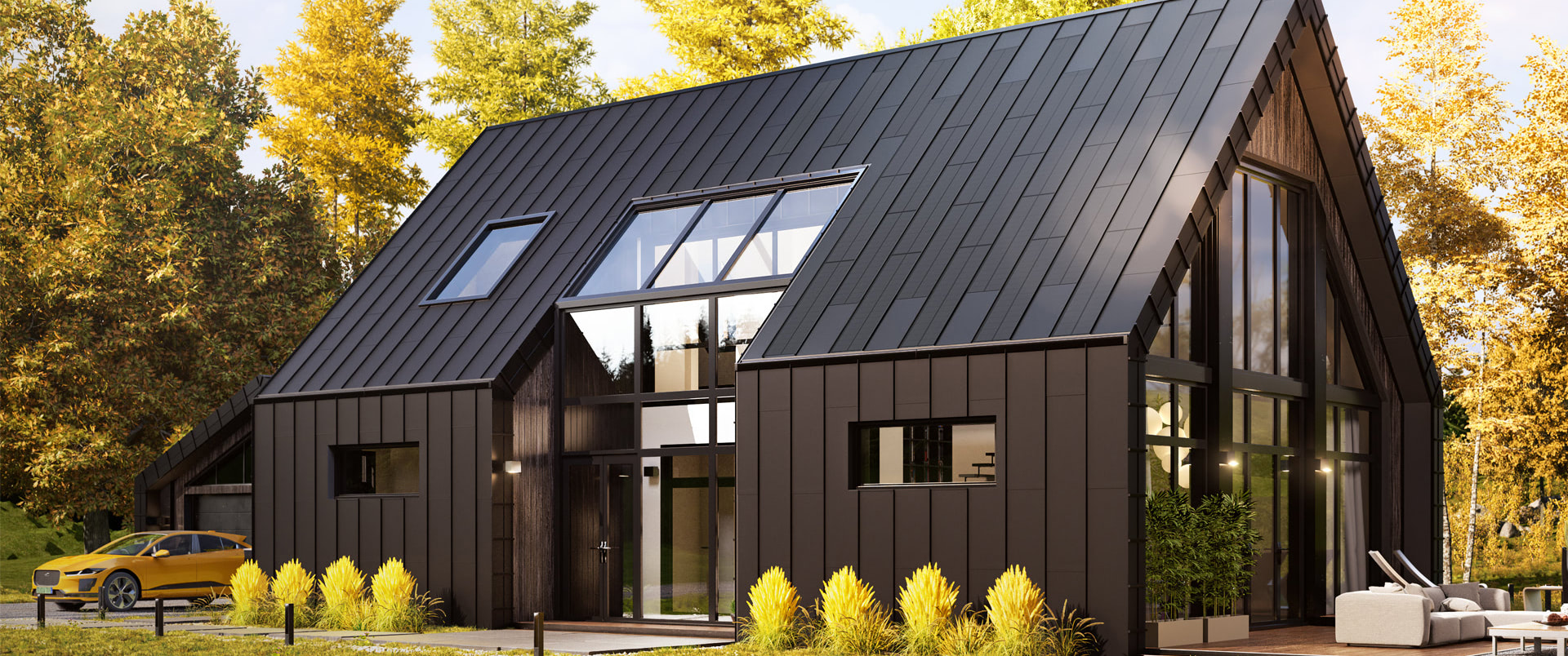 Integrovaná fotovoltaická střecha